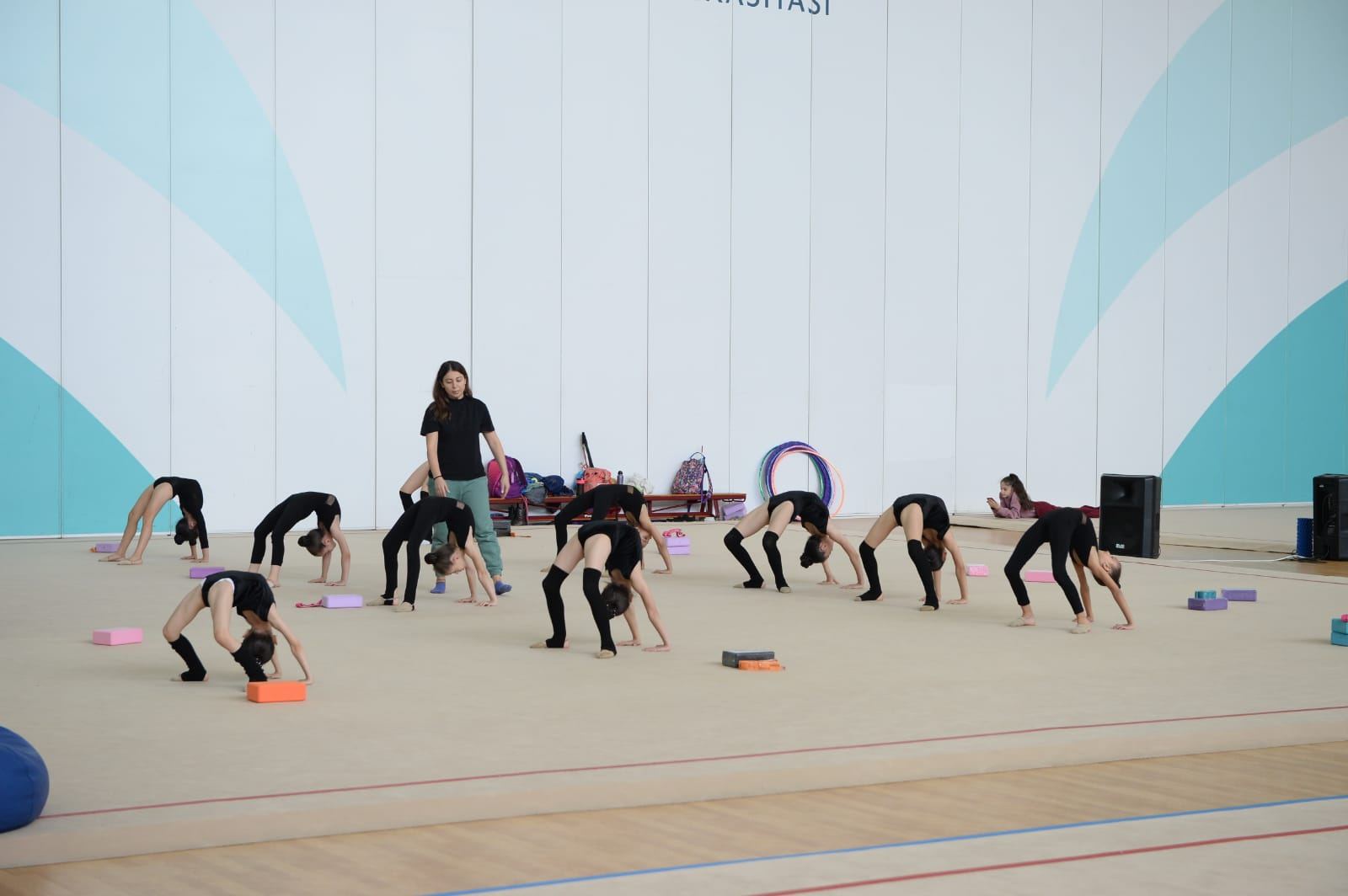 В Национальной арене гимнастики в Баку проходят учебно-тренировочные сборы спортсменок из регионов страны (ФОТО)