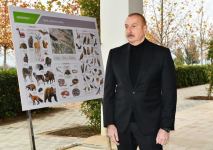 President Ilham Aliyev views conditions created at Shaki-Oghuz Agropark (PHOTO/VIDEO)