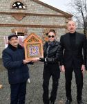 President Ilham Aliyev, First Lady Mehriban Aliyeva view reconstruction work at "Yukhari Bash" National Historical-Architectural Reserve in Shaki (PHOTO/VIDEO)