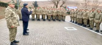 На освобожденных территориях Азербайджана проведены встречи с военнослужащими (ФОТО)