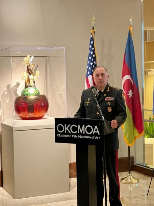 Отмечено 20-летие партнерства между азербайджанской армией и Национальной гвардией Оклахомы (ФОТО)