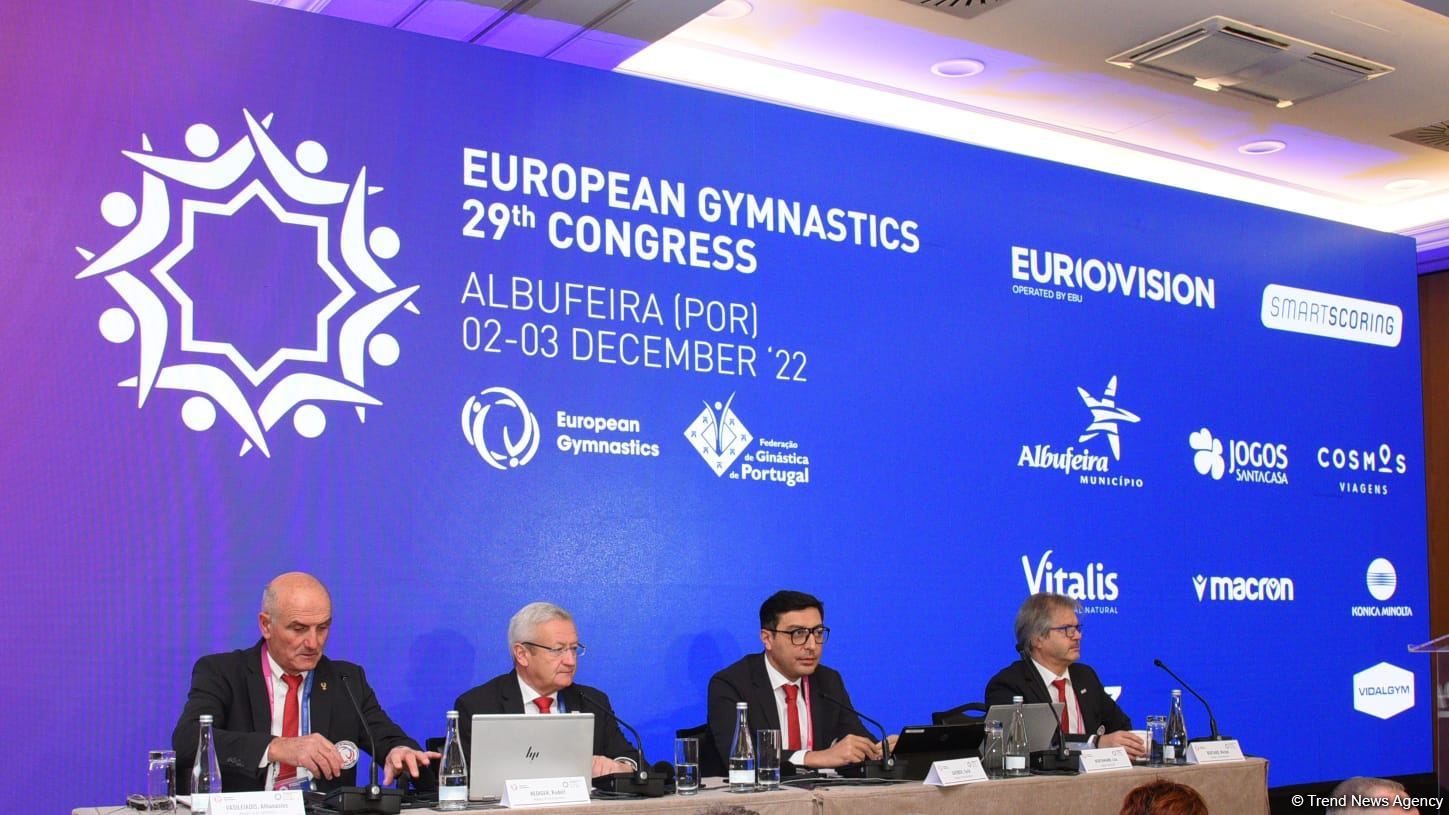 Azerbaijani minister re-elected president of European Gymnastics (PHOTO)