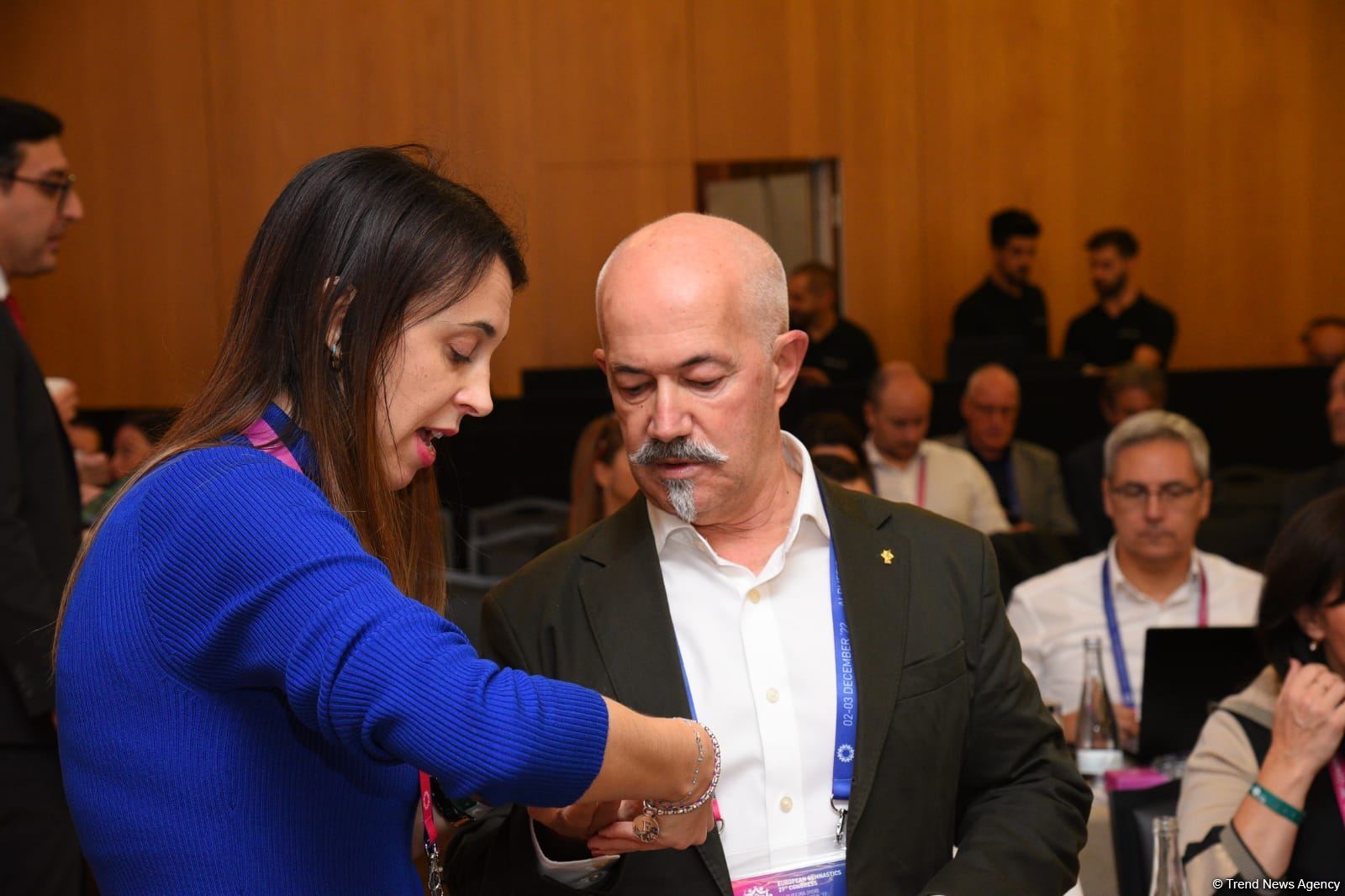 Azerbaijani minister re-elected president of European Gymnastics (PHOTO)