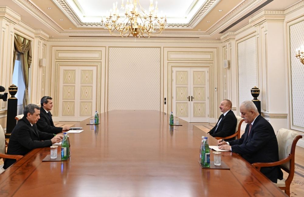 President Ilham Aliyev receives deputy prime minister of Turkmenistan (VIDEO)