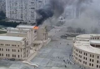 Назван ущерб от пожара в здании Академии ГПС в Баку
