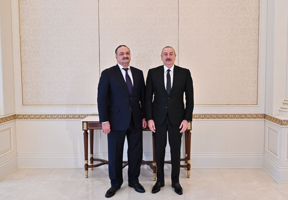 President Ilham Aliyev receives Head of Russia's Dagestan Republic (PHOTO)