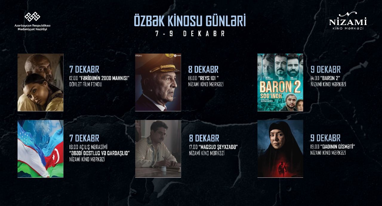 В Баку пройдут Дни кино Узбекистана (ФОТО)