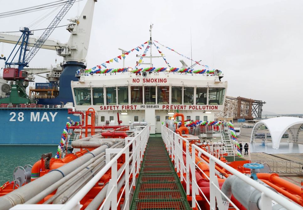 President Ilham Aliyev attends commissioning ceremony of “Academician Khoshbakht Yusifzade” tanker (PHOTO)