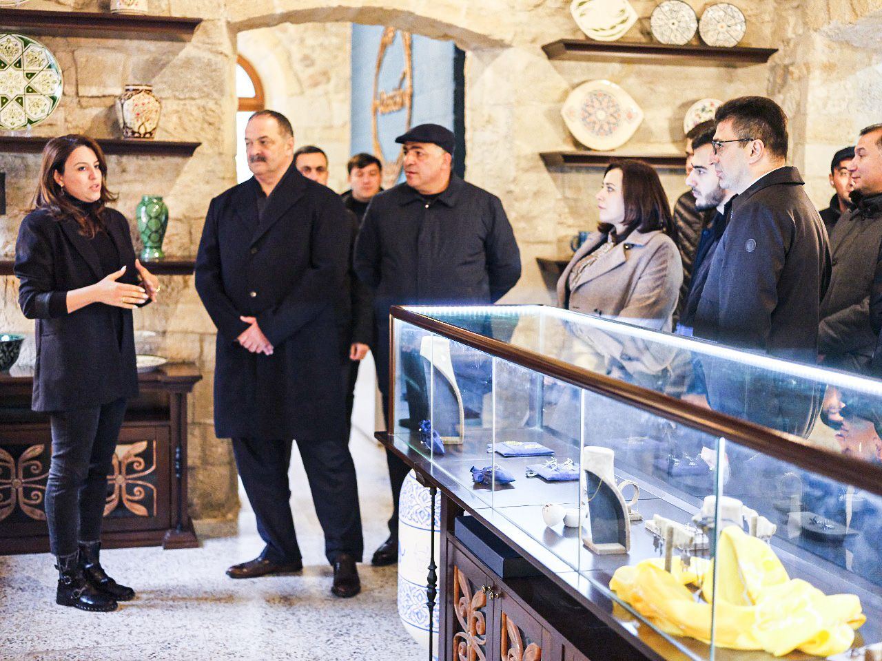 Глава Дагестана посетил Ичеришехер в Баку (ФОТО)
