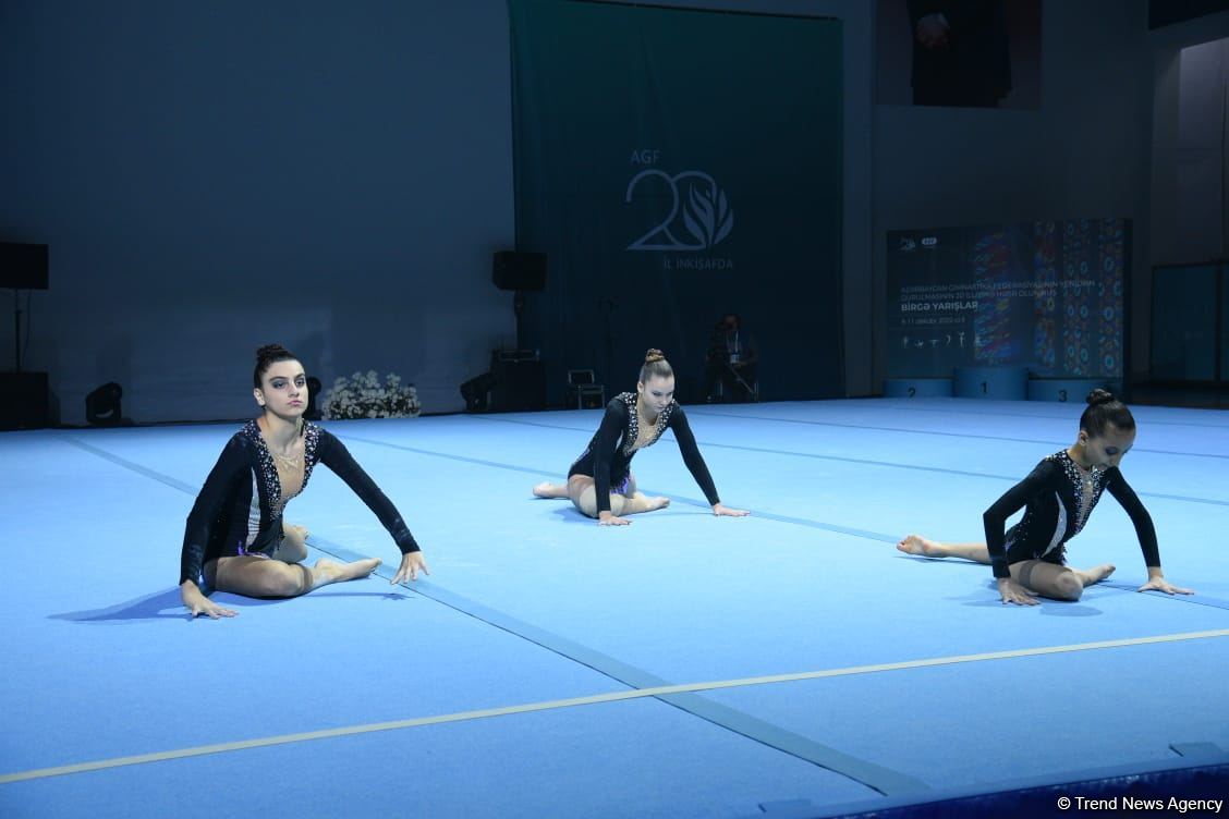 Şəkidə gimnastika növləri üzrə birgə yarışların ikinci gününə start verilib (FOTO)
