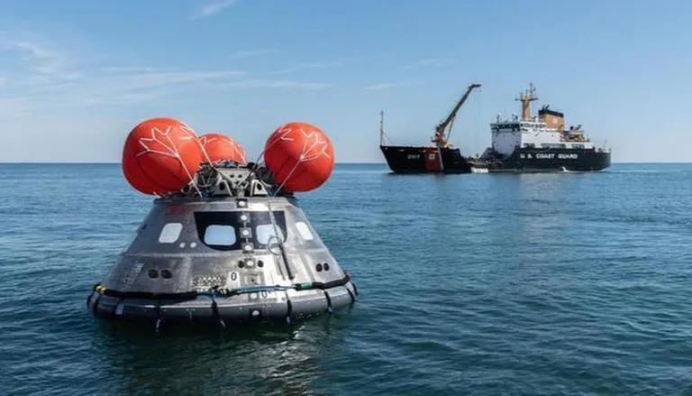 US Orion spaceship splashes down in Pacific after test lunar mission