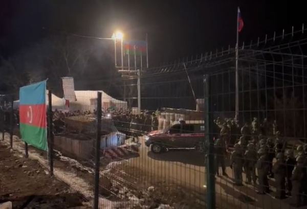 Azerbaijani NGOs' protests continue on Russian peacekeepers' deployment area (VIDEO)