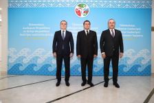 Проходит встреча глав МИД Азербайджана, Турции и Туркменистана (ФОТО)