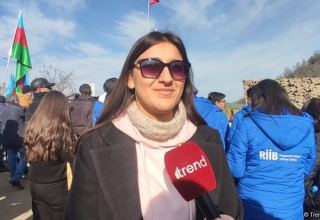 Azerbaijani NGO's representative protests illegal economic activity in Karabakh (VIDEO)