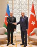 President Ilham Aliyev, President Recep Tayyip Erdogan hold meeting in Turkmenbashi (PHOTO)