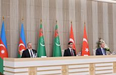 Documents signed between Azerbaijan, Türkiye, Turkmenistan (PHOTO/VIDEO)