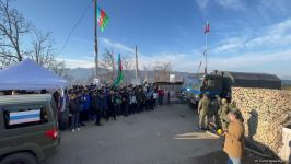 Supply vehicles of Russian peacekeepers pass freely along Azerbaijan's Lachin road (PHOTO/VIDEO)