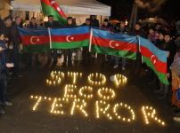 Participants of protest in zone of temporary responsibility of peacekeepers organize flash mob (PHOTO)