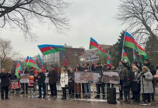 Азербайджанцы провели акцию и шествие в Гааге против армянского экотерроризма (ФОТО/ВИДЕО)