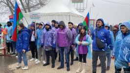 Peaceful rally on Azerbaijani Lachin road continues despite worsening weather (PHOTO/VIDEO)