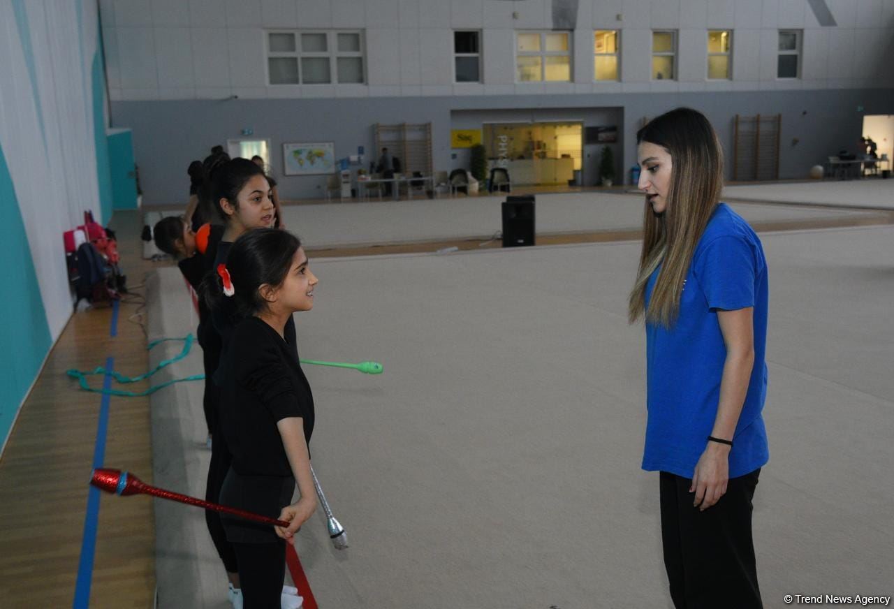 Bakıda Göyçay və İsmayıllı gimnastlarının təlim-məşq toplanışı keçirilir (FOTO)