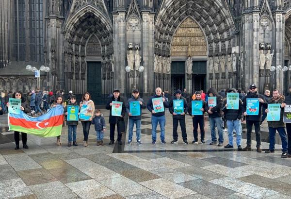 Azerbaijanis of Germany hold support rally for compatriots' peaceful protest in Karabakh (PHOTO)
