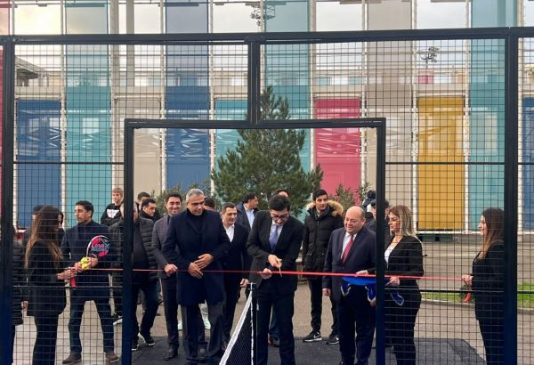 Su İdman Sarayında padel-tennis kortunun açılışı olub (FOTO)