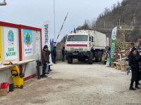 Палатки и контейнеры миротворцев демонтируются и увозятся в направлении Лачина (ФОТО)