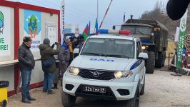Eight more supply vehicles of Russian peacekeepers' pass through Lachin road (PHOTO)