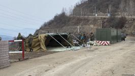 Peacekeepers changing place of their tents on area of peaceful protests near Azerbaijan's Shusha (PHOTO/VIDEO)
