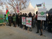 Peaceful protests of Azerbaijanis on Khankandi-Lachin road continue (PHOTO)