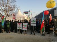 Peaceful protests of Azerbaijanis on Khankandi-Lachin road continue (PHOTO)