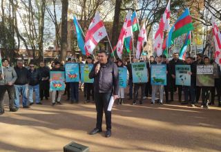 Public activists hold peaceful protests in front of UN Office in Tbilisi on eco-terrorism in Azerbaijan's Karabakh (PHOTO)
