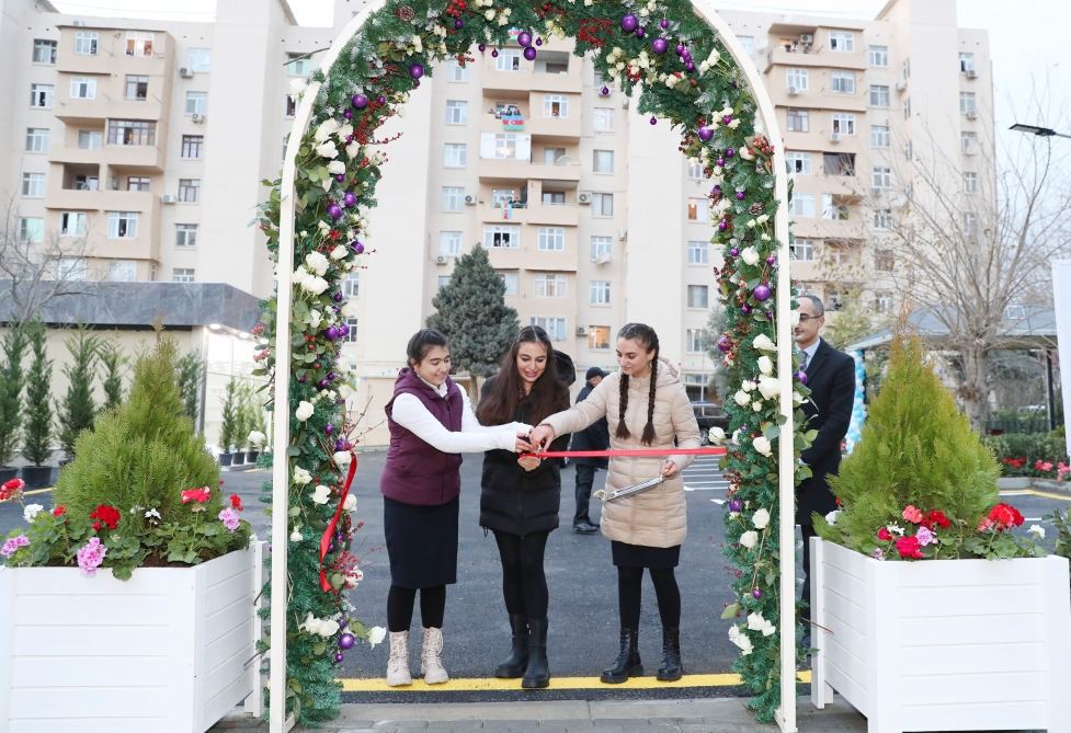VP of Heydar Aliyev Foundation Leyla Aliyeva takes part in opening of another renovated courtyard within framework of Our Yard project (PHOTO)