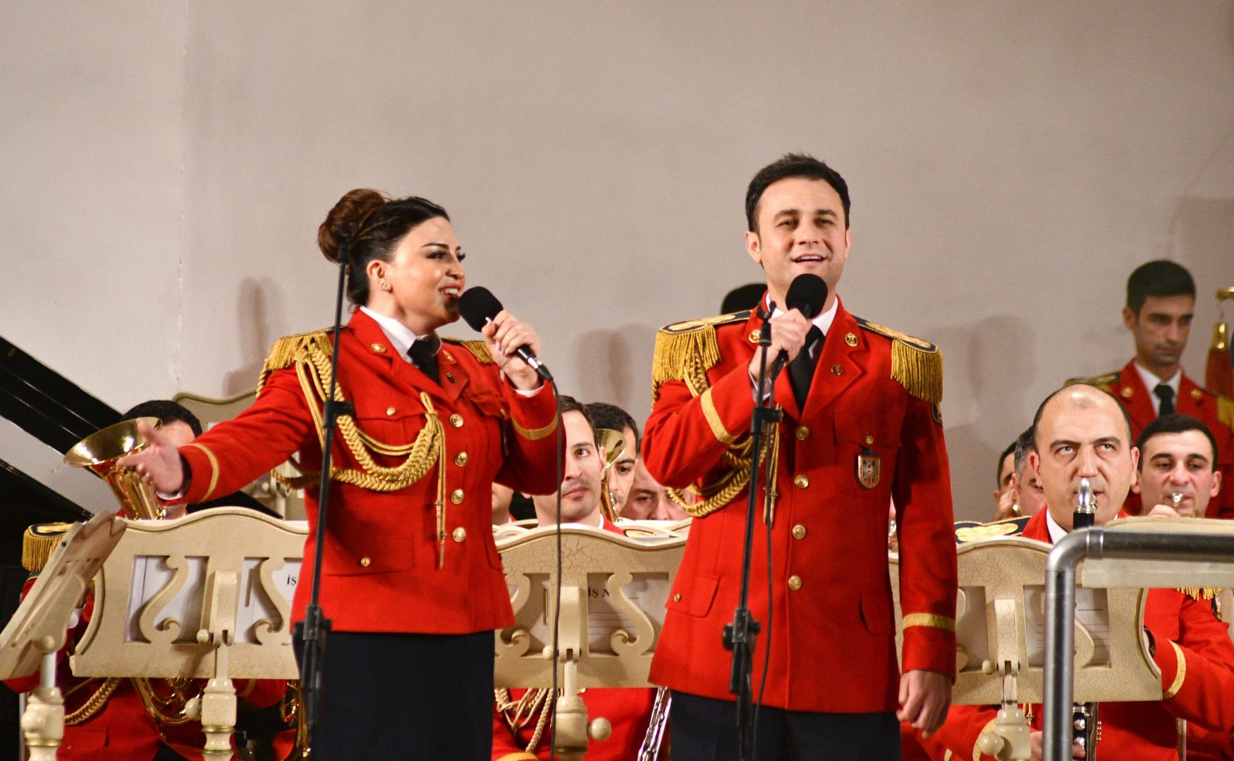 Müdafiə Nazirliyinin Əlahiddə Nümunəvi orkestrinin 30 illik yubileyinə həsr olunmuş konsert keçirilib (FOTO)