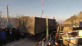Sülhməramlılara aid avtomobillər Laçın yolundan maneəsiz keçib (FOTO/VİDEO)