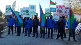 Peaceful protest rally continues on Azerbaijan's Lachin-Khankendi road (PHOTO)