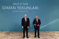 Athletes, sports specialists awarded for contribution to development of sports in Azerbaijan (PHOTO)