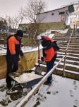 Бакинские улицы расчищают от снега (ФОТО)