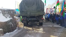 More supply vehicles of Russian peacekeepers pass freely along Azerbaijan's Lachin-Khankendi road (PHOTO/VIDEO)