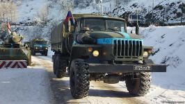 More supply vehicles of Russian peacekeepers pass freely along Azerbaijan's Lachin-Khankendi road (PHOTO/VIDEO)