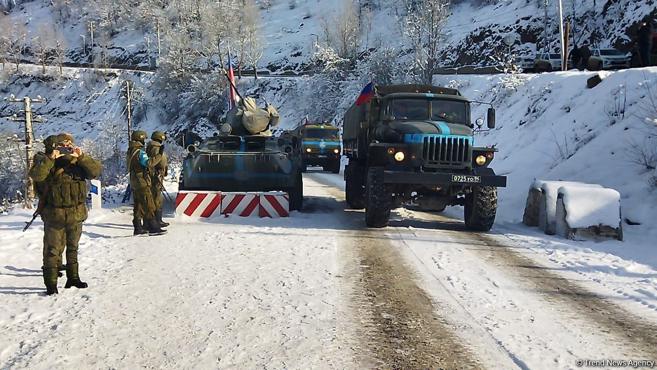 More supply vehicles of Russian peacekeepers pass freely along Azerbaijan's Lachin-Khankendi road (PHOTO/VIDEO)