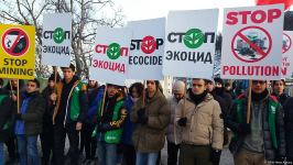 Peaceful protest continues on Azerbaijan's Lachin-Khankendi road despite cold weather (PHOTO/VIDEO)