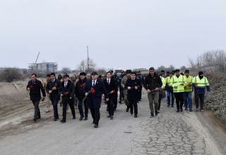 Procession to Alley of Martyrs takes place in Azerbaijan's Aghdam (PHOTO)
