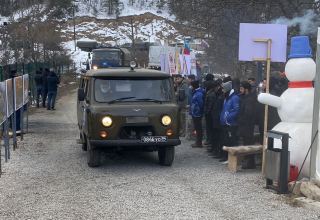 Vehicles of Russian peacekeepers pass freely along Azerbaijan's Lachin-Khankendi road (PHOTO/VIDEO)