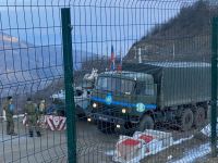 Two more trucks of Russian peacekeepers drive freely along Azerbaijan's Lachin-Khankendi road (PHOTO/VIDEO)
