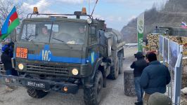 Vehicles of Russian peacekeepers pass freely along Azerbaijan's Lachin-Khankendi road (PHOTO)