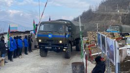 Three more supply vehicles of Russian peacekeepers drive freely along Azerbaijan's Lachin-Khankendi road (PHOTO/VIDEO)
