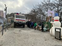 More trucks of Russian peacekeepers pass freely along Azerbaijan's Lachin-Khankendi road (PHOTO)