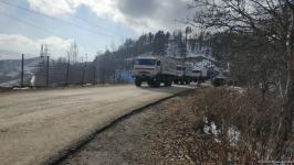 По Лачинской дороге беспрепятственно проехали еще 14 автомобилей миротворцев (ФОТО)